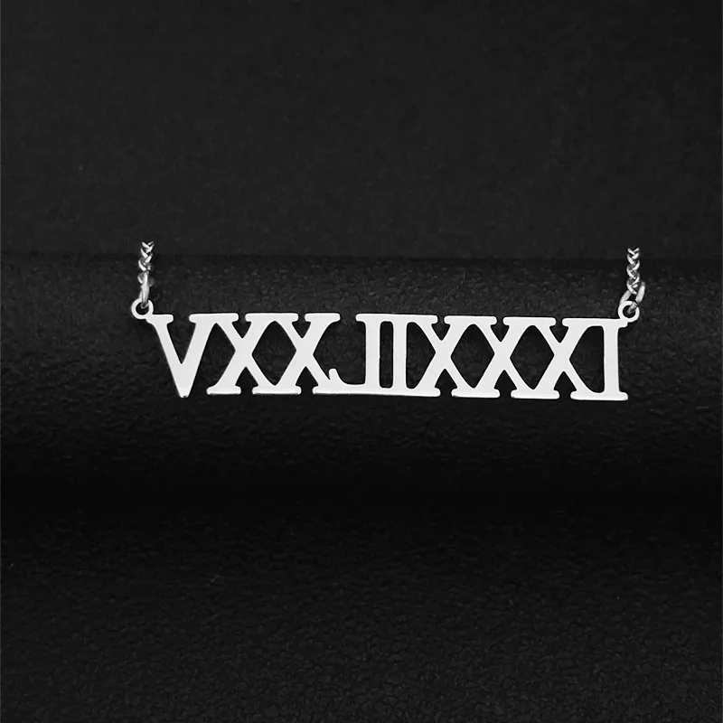 Custom Birth year Pendants Necklace For Women Customize Year Jewelry Roman Numerals Layered Chain Choker Necklaces Birthday
Custom Birth year Pendants Necklace For Women Customize Year Jewelry Roman Numerals Layered Chain Choker Necklaces Birthday
