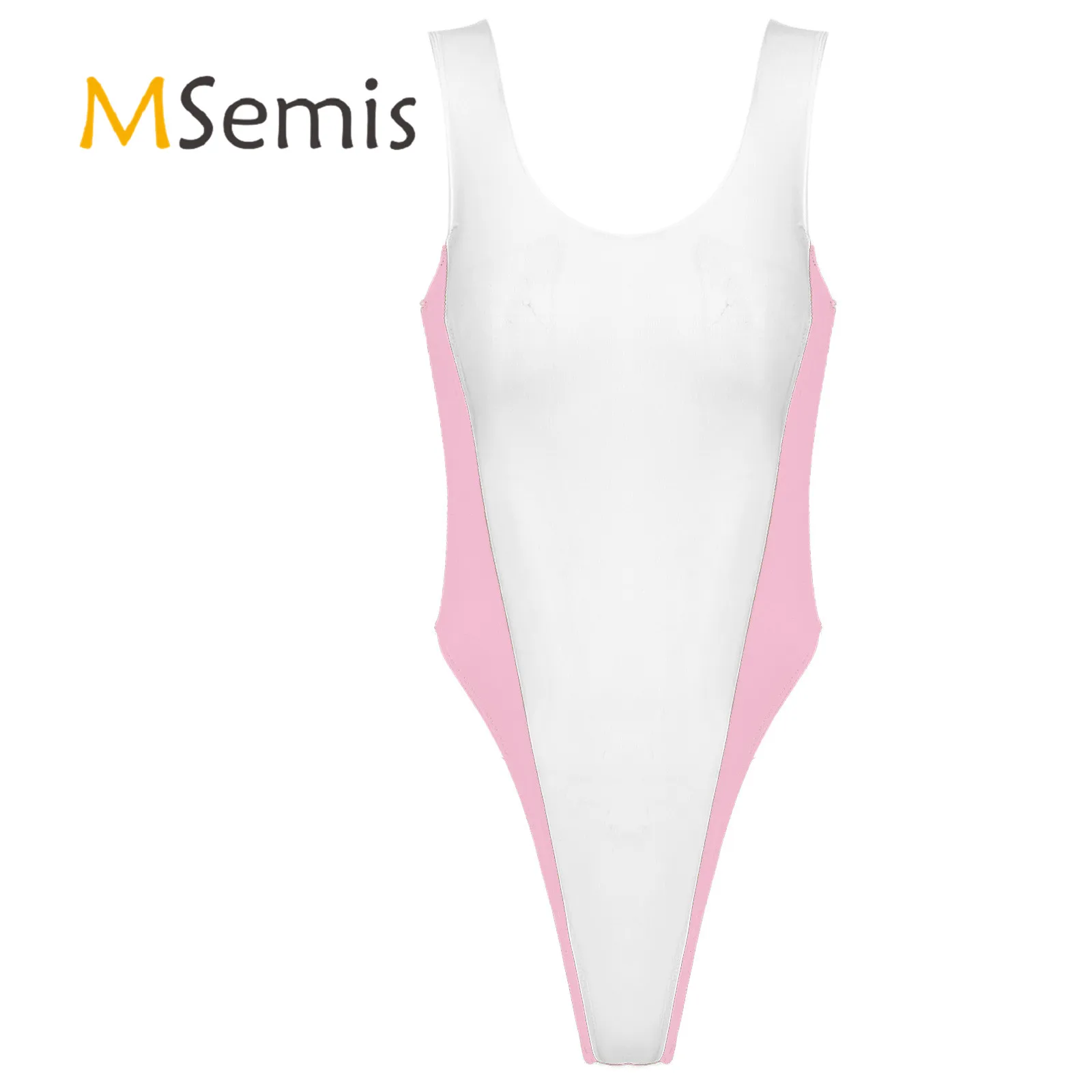 Sexy Womens Lingerie Crotchless Bodysuit See-through High Cut Teddies Costume Contrast Color One-piece Sleeveless Swimsuit
Sexy Womens Lingerie Crotchless Bodysuit See-through High Cut Teddies Costume Contrast Color One-piece Sleeveless Swimsuit
