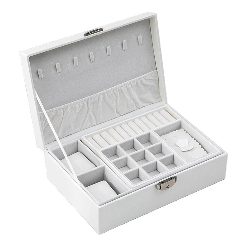 jewelry Box Creative Leather Storage Earring Portable Multi-layer Makeup Box PU Watch Box Necklace Holder
jewelry Box Creative Leather Storage Earring Portable Multi-layer Makeup Box PU Watch Box Necklace Holder