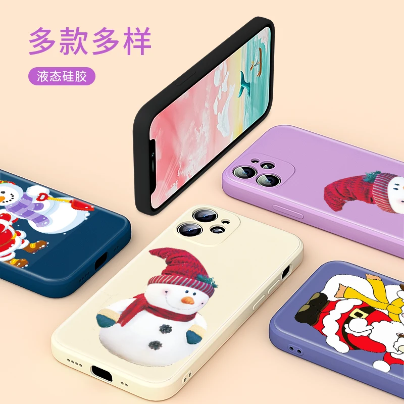 Cute snowman christmas For Apple IPhone 13 12 Mini 11 Pro XS MAX XR X 8 7 6S SE Plus Liquid Silicone Soft Cover Phone Case
Cute snowman christmas For Apple IPhone 13 12 Mini 11 Pro XS MAX XR X 8 7 6S SE Plus Liquid Silicone Soft Cover Phone Case