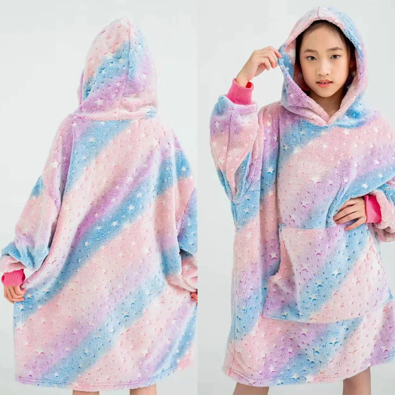 Luminous Thick Comfy TV Blanket Sweatshirt Solid Warm Hooded Blanket Adult and Children Fleece Weighted Blankets for Beds Travel
Luminous Thick Comfy TV Blanket Sweatshirt Solid Warm Hooded Blanket Adult and Children Fleece Weighted Blankets for Beds Travel