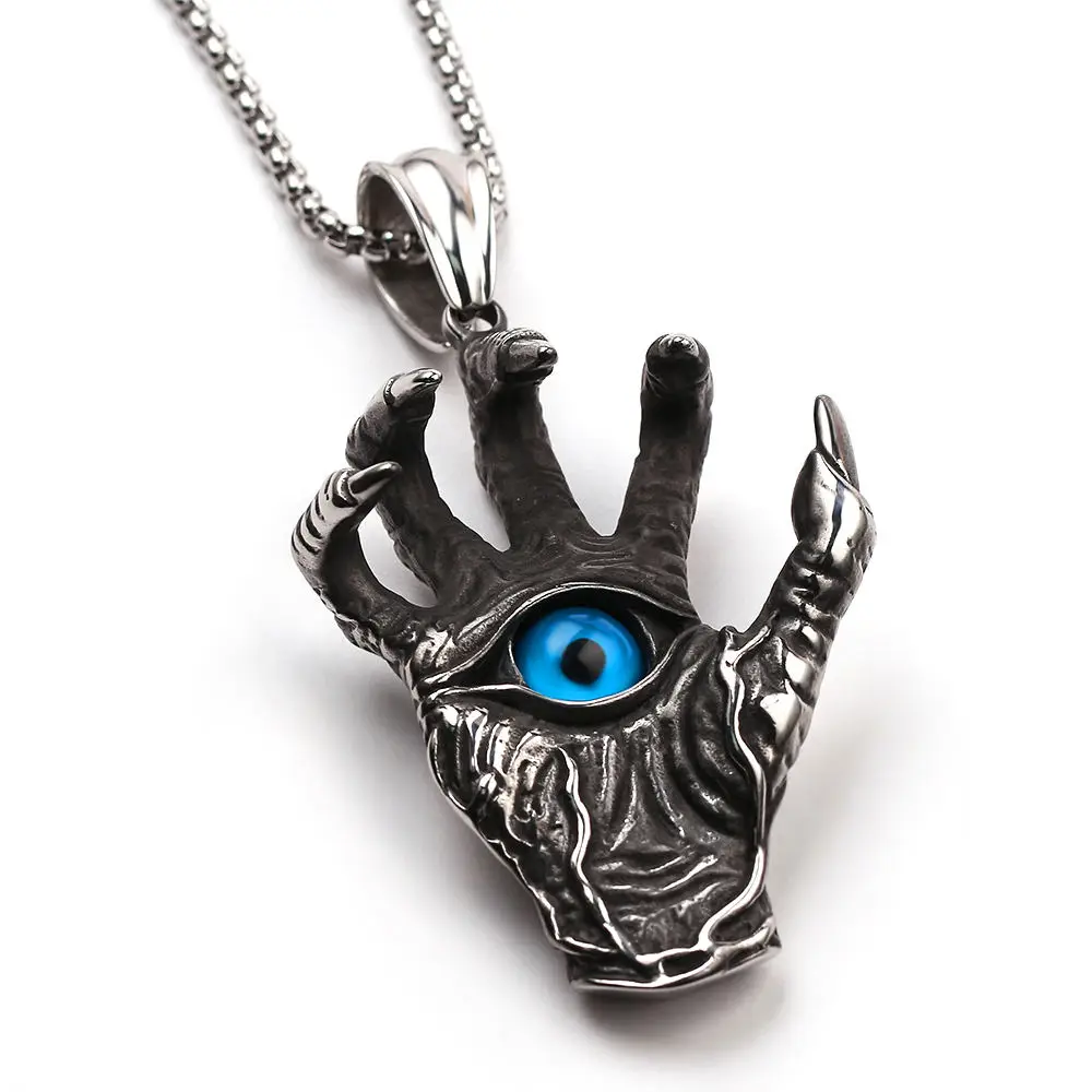 Wholesale 10 Piece Demon Claw Necklace Hell Satan Devil Hand Punk Man Necklace Charm Collar Hip-hop Rock Jewelry Freeshipping
Wholesale 10 Piece Demon Claw Necklace Hell Satan Devil Hand Punk Man Necklace Charm Collar Hip-hop Rock Jewelry Freeshipping