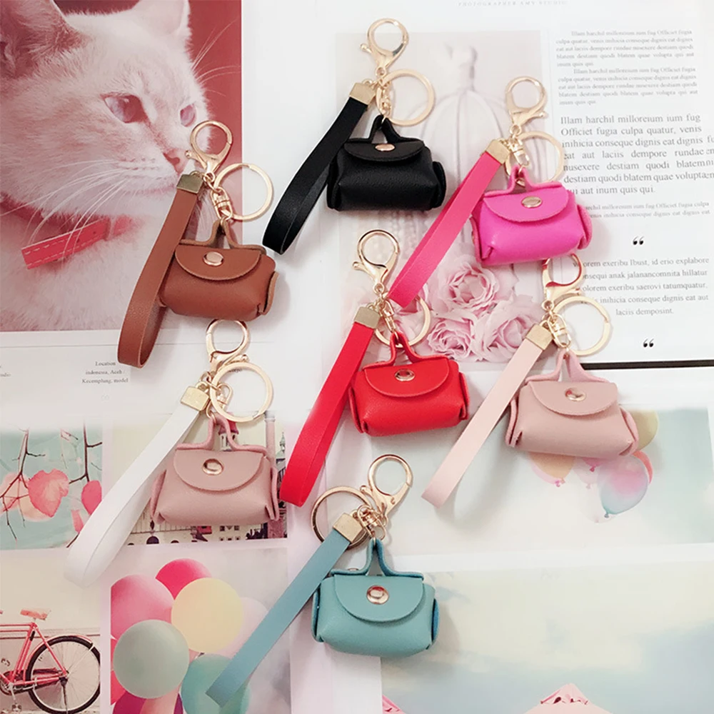 Cute Kawaii Mini Bag Keychain Creative Keyring Women Car Purse Pendant Keychains Gift PU Leather Small Handbag Coin Purses
Cute Kawaii Mini Bag Keychain Creative Keyring Women Car Purse Pendant Keychains Gift PU Leather Small Handbag Coin Purses