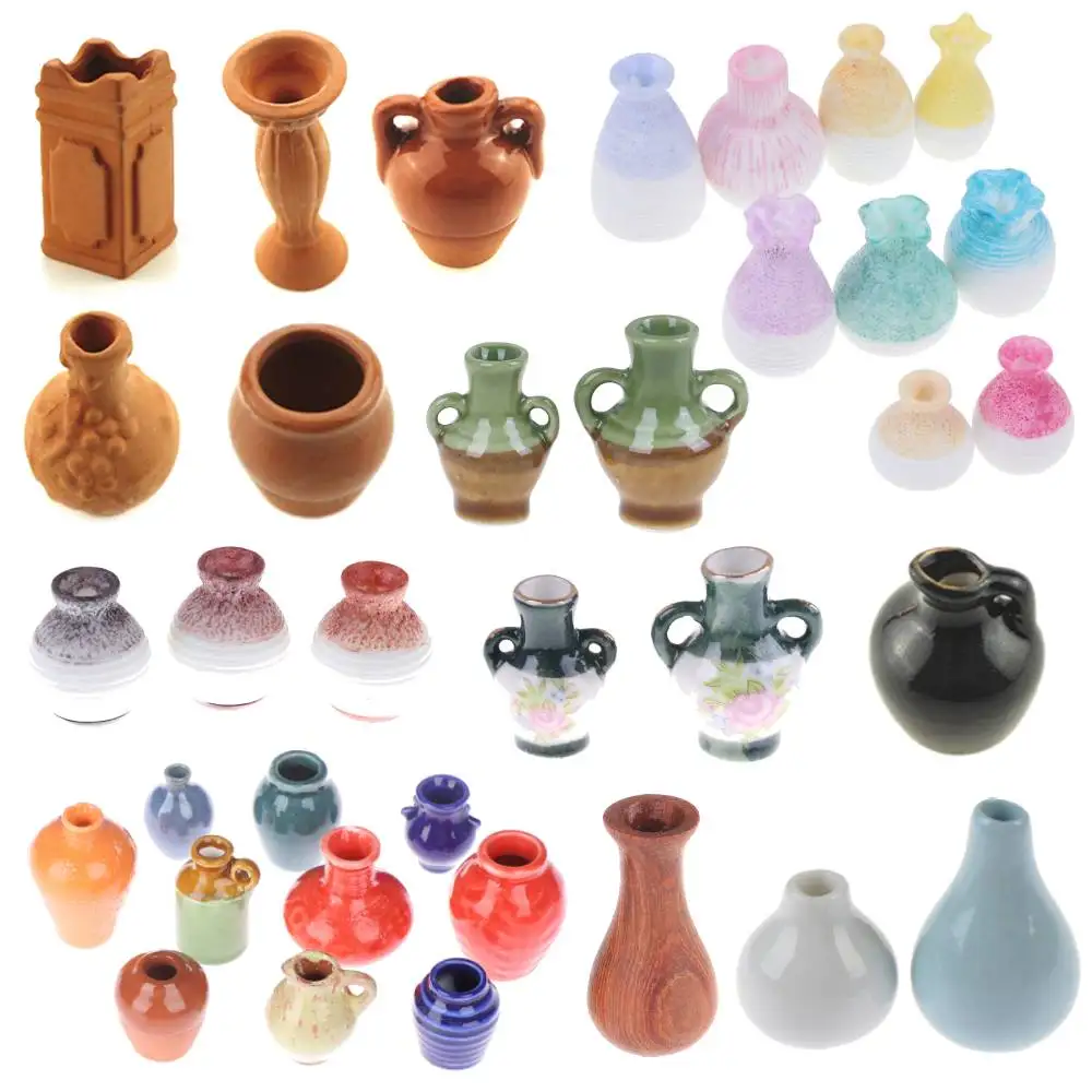 Mini Ceramic Porcelain Vase Dollhouse Accessories Doll House Miniatures 1:12 Accessories Decorative Miniature
Mini Ceramic Porcelain Vase Dollhouse Accessories Doll House Miniatures 1:12 Accessories Decorative Miniature