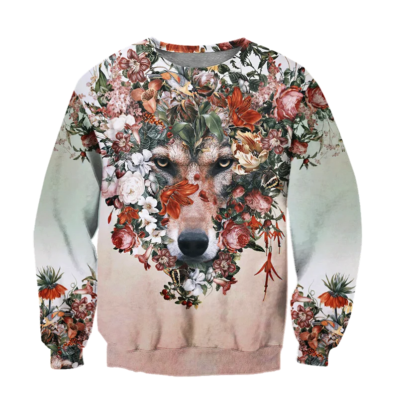 The latest beautiful wolf flower 3D full body printing men's Hoodie clothes Unisex luxury sportswear zipper Pullover casual jack
The latest beautiful wolf flower 3D full body printing men's Hoodie clothes Unisex luxury sportswear zipper Pullover casual jack