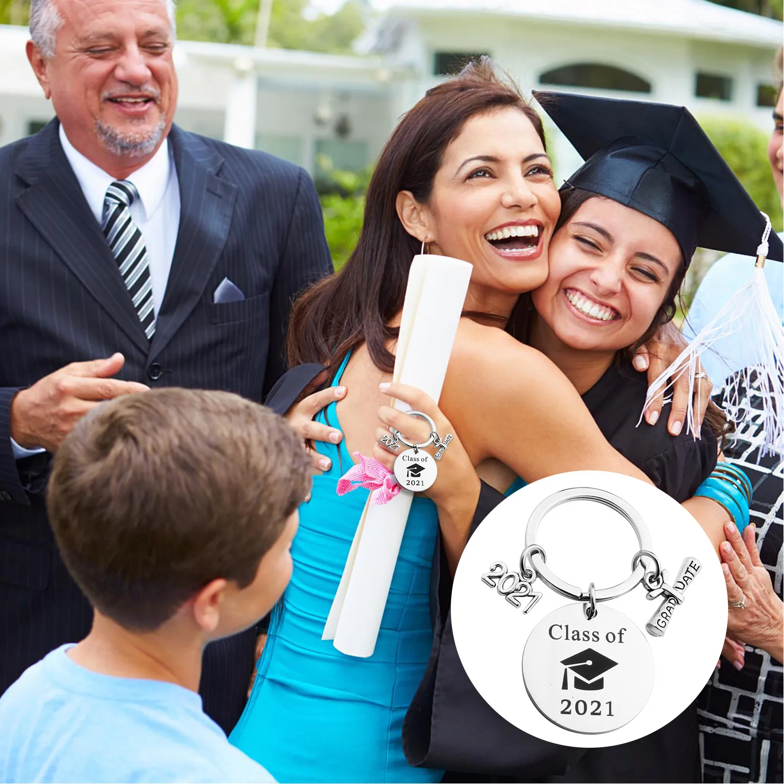 Graduation Gift Keychain Class Of 2021 Stainless Steel Key Ring For High School College Graduation Graduation Season Souvenir
Graduation Gift Keychain Class Of 2021 Stainless Steel Key Ring For High School College Graduation Graduation Season Souvenir