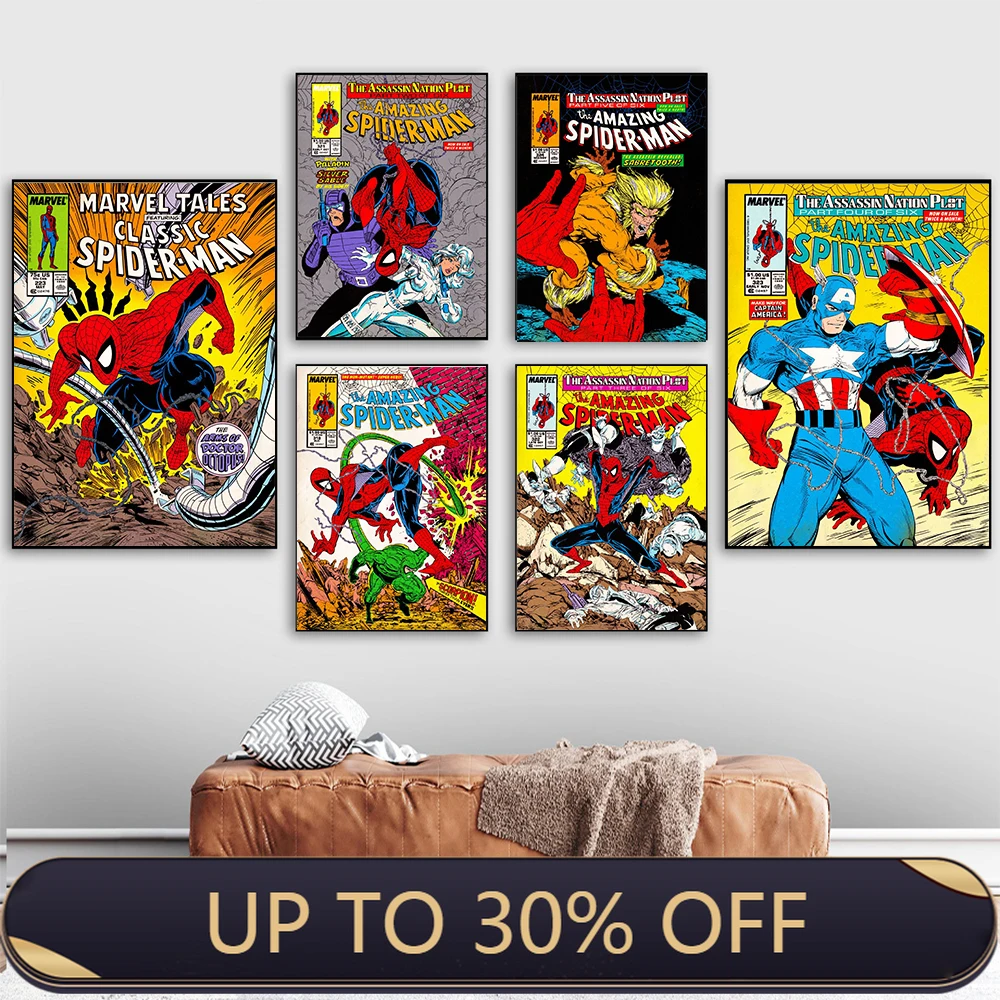 Colorful Graffiti Superhero Comic Canvas Painting Marvel Avengers Wall Art Poster Pictures for Kids Bedroom Living Room Decor
Colorful Graffiti Superhero Comic Canvas Painting Marvel Avengers Wall Art Poster Pictures for Kids Bedroom Living Room Decor