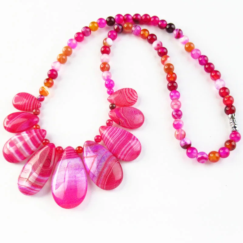 37x20x7mm 18x12x6mm 1Strand Beautiful Peachblow Stripes Onyx Agates Teardrop Beads Jewelry Necklace 17.5 Inch
37x20x7mm 18x12x6mm 1Strand Beautiful Peachblow Stripes Onyx Agates Teardrop Beads Jewelry Necklace 17.5 Inch