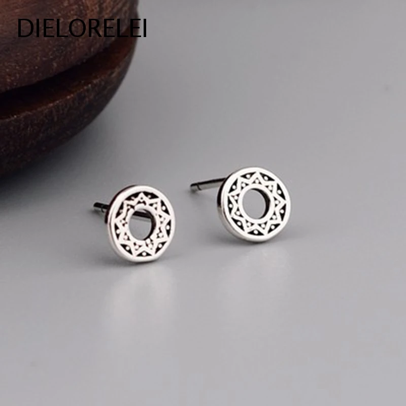 DIELORELEI 925 Sterling Silver Niche Girls Stud Earrings For Women Simple Temperament Jewelry Minimalist Prevent Allergy
DIELORELEI 925 Sterling Silver Niche Girls Stud Earrings For Women Simple Temperament Jewelry Minimalist Prevent Allergy