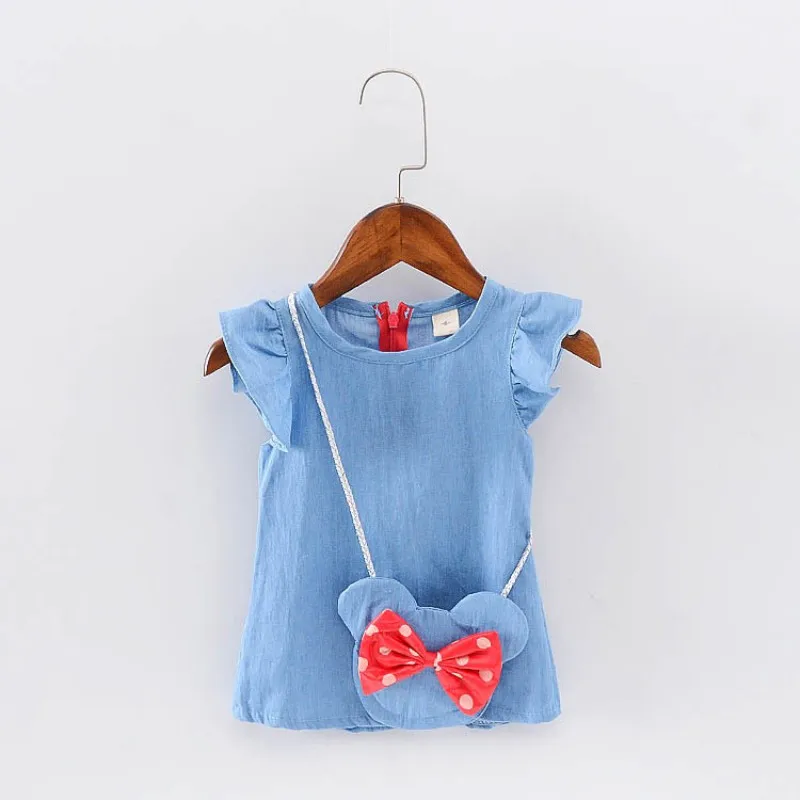 Blue Girls Summer Princess Denim Jean Dress Kid Baby Party Wedding Pageant Dresses With Cute Waist Bag
Blue Girls Summer Princess Denim Jean Dress Kid Baby Party Wedding Pageant Dresses With Cute Waist Bag