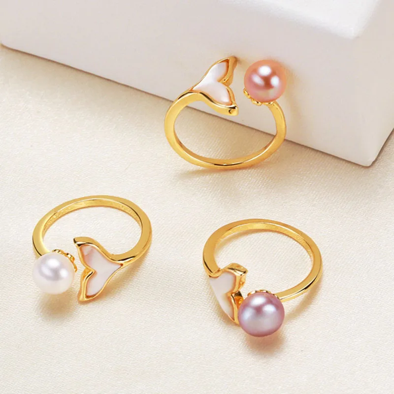 2021 New Fashion Temperament Semicircle Pearl Shell Jewelry Fishtail Freshwater Color Treasure For Women Elegance Ring Wholesale
2021 New Fashion Temperament Semicircle Pearl Shell Jewelry Fishtail Freshwater Color Treasure For Women Elegance Ring Wholesale