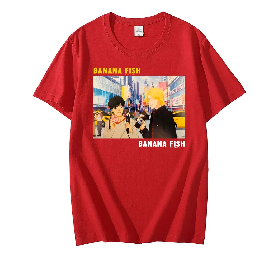 Funny Japan Anime Banana Fish T Shirt Men Manga Unisex Streetwear T-shirt Casual Short Sleeve Tshirt Homme Female Tee Tops
Funny Japan Anime Banana Fish T Shirt Men Manga Unisex Streetwear T-shirt Casual Short Sleeve Tshirt Homme Female Tee Tops