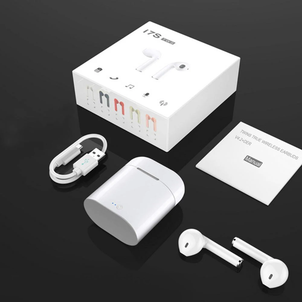 Bluetooth адаптер TWS наушники стерео гарнитура с зарядным Pod беспроводные гарнитуры i11