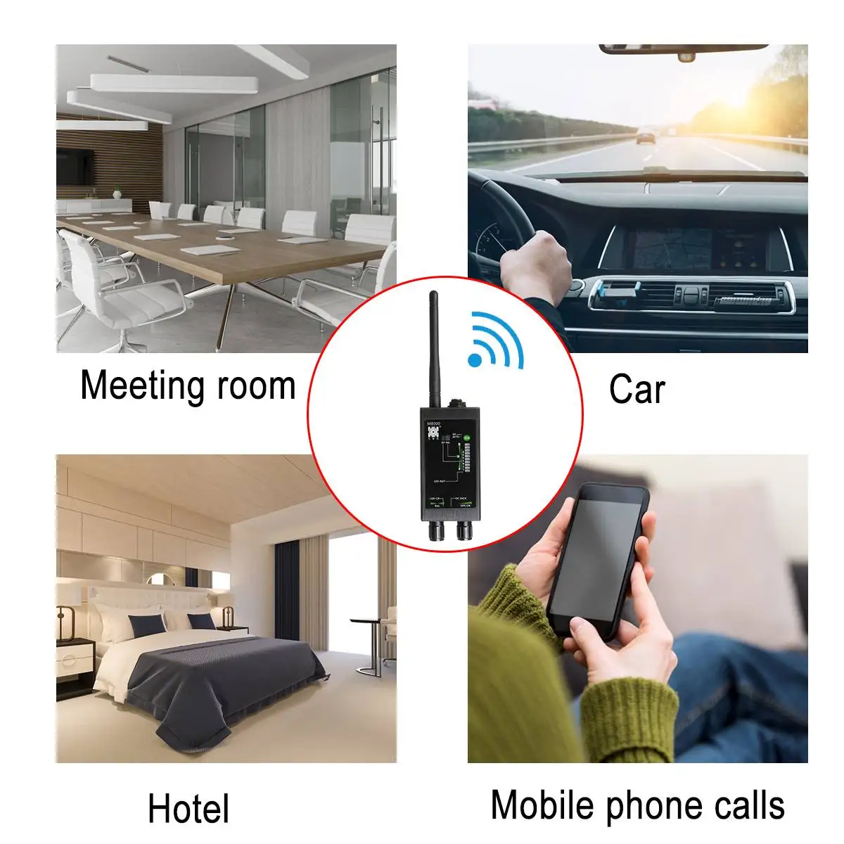 M8000 Radio Anti-Spy Detector GSM RF Signal Auto Tracker Detectors GPS Tracker Finder Bug with Long Magnetic LED Antenna 
M8000 Radio Anti-Spy Detector GSM RF Signal Auto Tracker Detectors GPS Tracker Finder Bug with Long Magnetic LED Antenna
