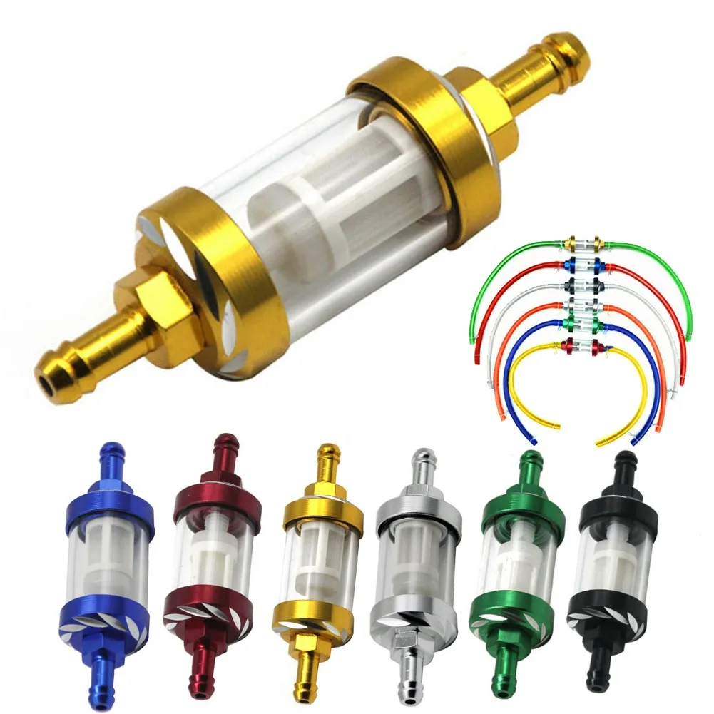 8MM Inline Reusable Motorcycle Glass Fuel Filter Gas Petrol Screen Car Accessories High Quality Copper Cartridge Filters
8MM Inline Reusable Motorcycle Glass Fuel Filter Gas Petrol Screen Car Accessories High Quality Copper Cartridge Filters