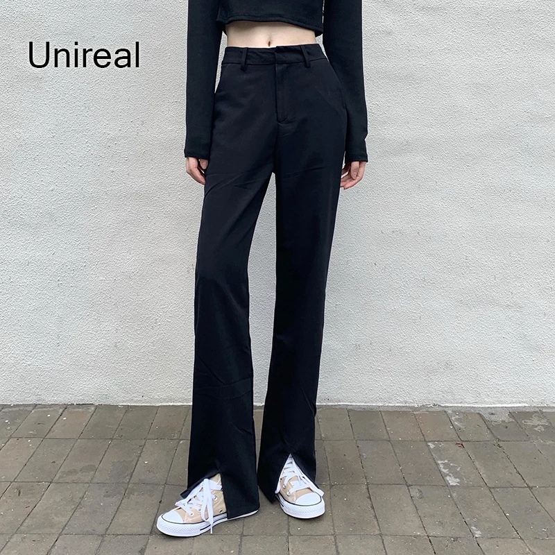 Unireal 2021 New Streetwear Women Wide Leg Pants High Waist Casual Black Trousers Suit Blazer Pants
Unireal 2021 New Streetwear Women Wide Leg Pants High Waist Casual Black Trousers Suit Blazer Pants