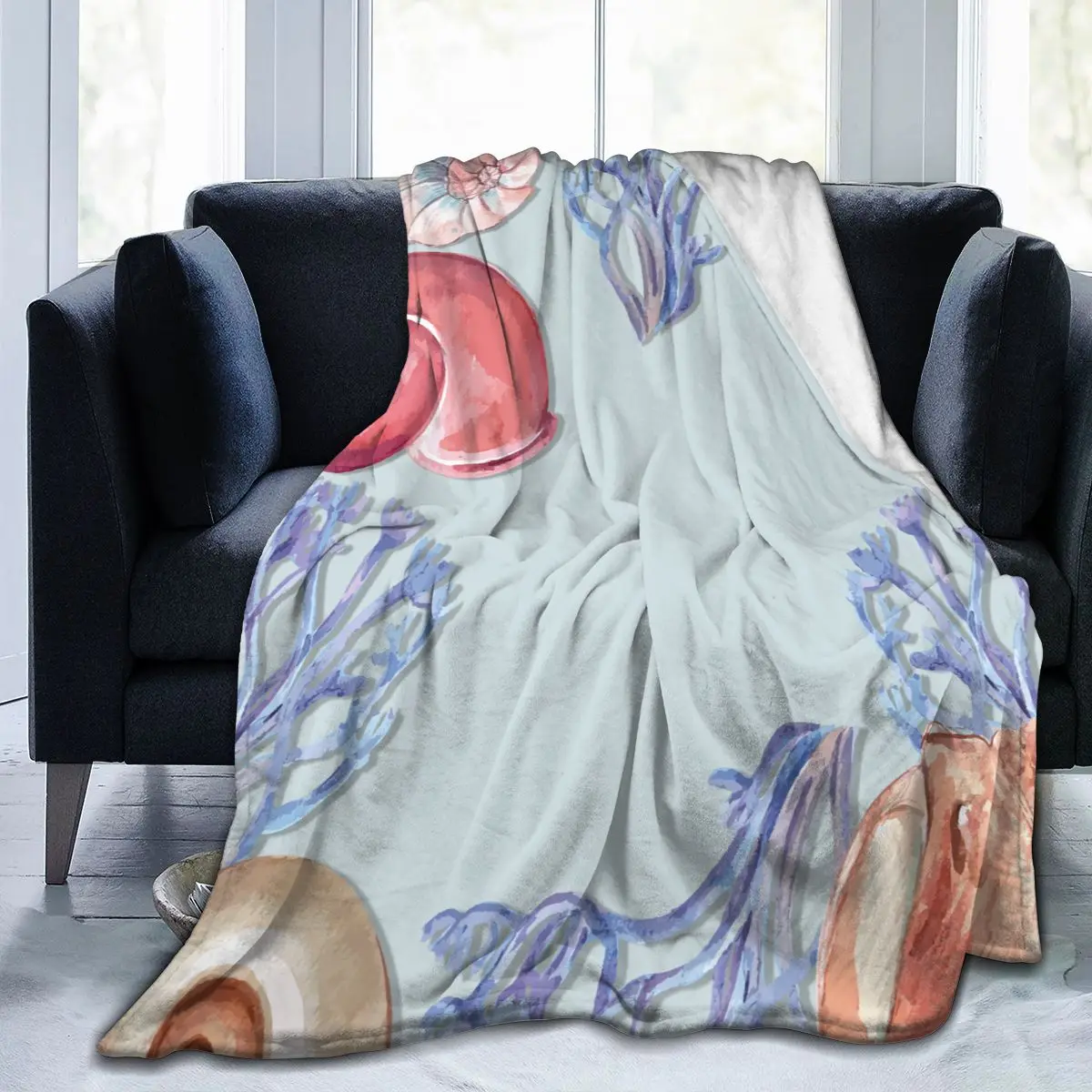 Unique Blanket to Family Friends Sealife Watercolor Durable Super Soft Comfortable for Home Gift Blanket
Unique Blanket to Family Friends Sealife Watercolor Durable Super Soft Comfortable for Home Gift Blanket