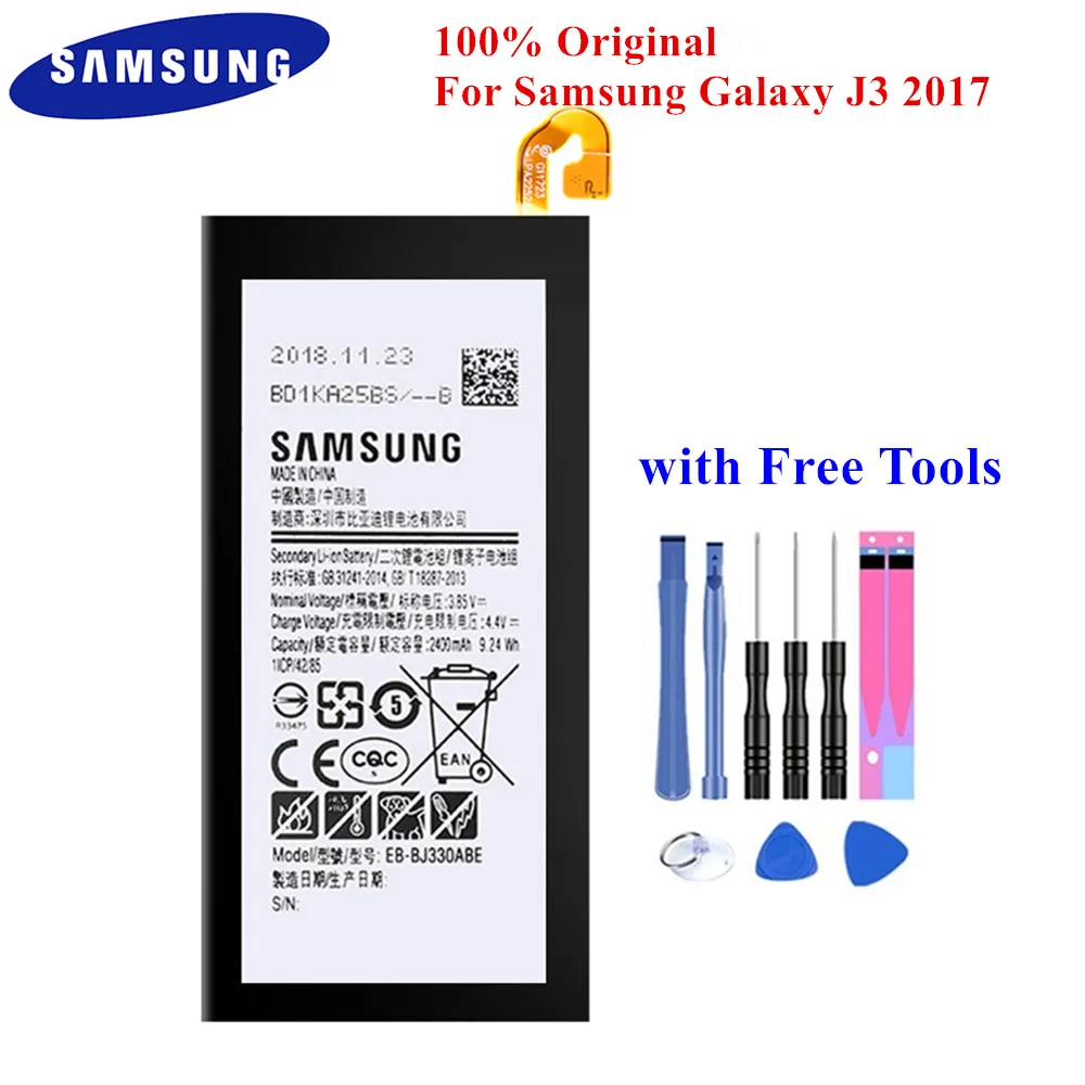 100% Original Battery EB-BJ330ABE for Samsung Galaxy J3 2017 J330 SM-J330F J330G J330FN J3308 J3300 J330L 2400mAh with Tools
100% Original Battery EB-BJ330ABE for Samsung Galaxy J3 2017 J330 SM-J330F J330G J330FN J3308 J3300 J330L 2400mAh with Tools
