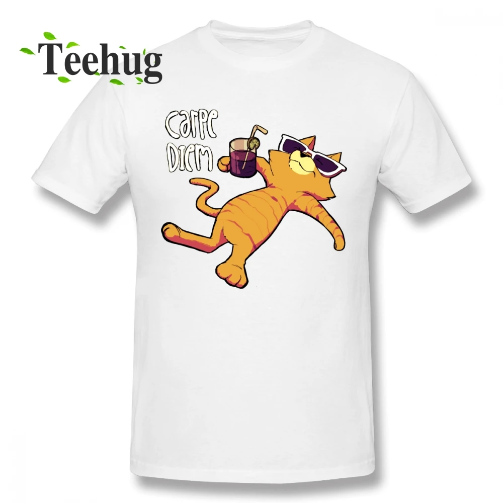 Unisex Carpe Diem Cat T shirt Style Homme Tee Shirt For Male Geek Summer For Man O-neck Top Tees
Unisex Carpe Diem Cat T shirt Style Homme Tee Shirt For Male Geek Summer For Man O-neck Top Tees