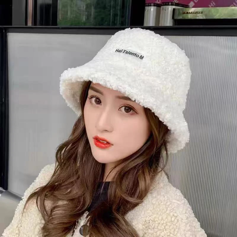New Fashion Women Bucket Hats Warm Autumn Winter Harajuku Outdoor Panama Cap Solid Lamb Wool Fisherman Hat For Women
New Fashion Women Bucket Hats Warm Autumn Winter Harajuku Outdoor Panama Cap Solid Lamb Wool Fisherman Hat For Women