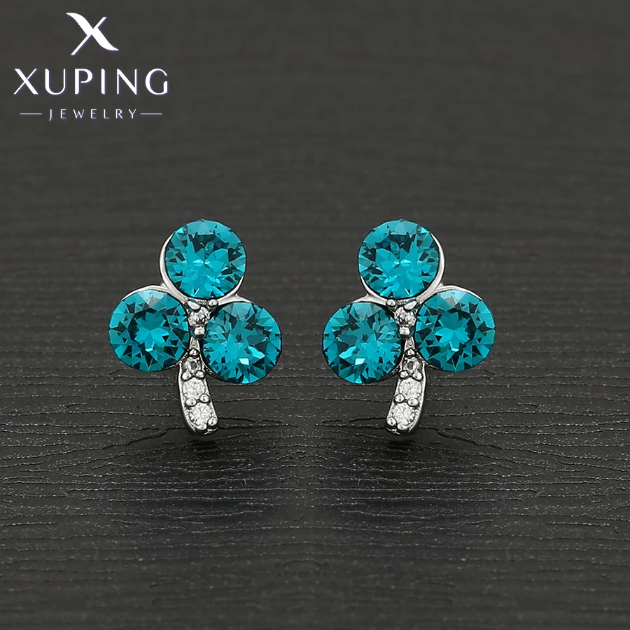 Xuping модные ювелирные изделия, Новое поступление, милые стильные серьги с кристаллами для женщин вечерние
Xuping модные ювелирные изделия, Новое поступление, милые стильные серьги с кристаллами для женщин вечерние