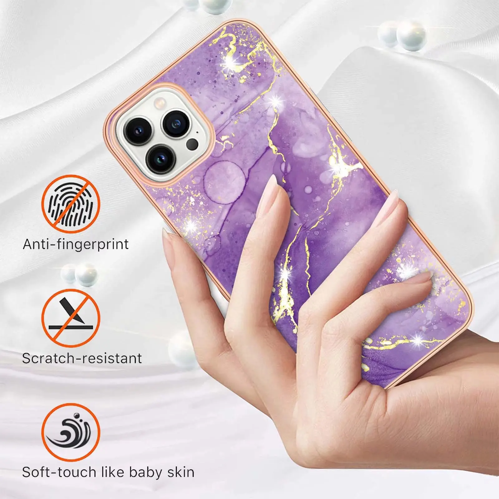

Electroplated marble Colorful scales flowers phone case For iPhone 13 11 Pro Max 12 Mini 12Pro Fashion Soft IMD Back Cover