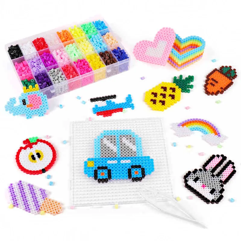 Kawaii 5mm Hama Beads Toys 2 Styles 24 Colors Box Set and Template Toys Cute DIY Keychain Educational Toy Birthday Gift for Kids
Kawaii 5mm Hama Beads Toys 2 Styles 24 Colors Box Set and Template Toys Cute DIY Keychain Educational Toy Birthday Gift for Kids