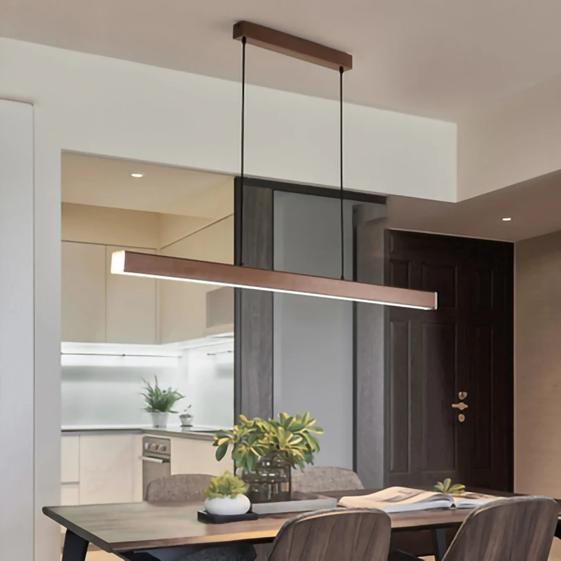Modern Led long pendant light Linear Hanging lights black brown Pendant lamp for dining room kitchen lighting fixture
Modern Led long pendant light Linear Hanging lights black brown Pendant lamp for dining room kitchen lighting fixture