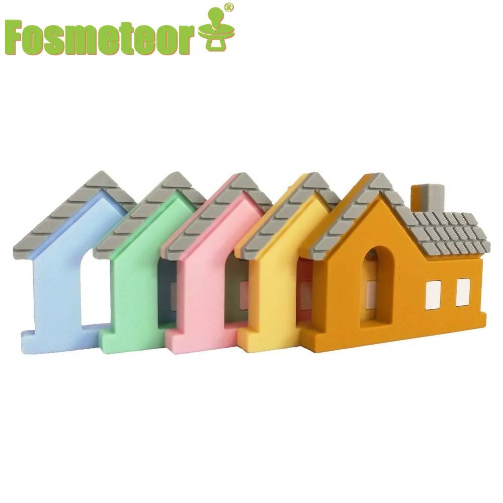 Fosmeteor 1pcs Cartoon Siilicone Teether Food Grade House Shape Baby Teething Toy Gift DIY Teething Necklace Baby House Teether
Fosmeteor 1pcs Cartoon Siilicone Teether Food Grade House Shape Baby Teething Toy Gift DIY Teething Necklace Baby House Teether