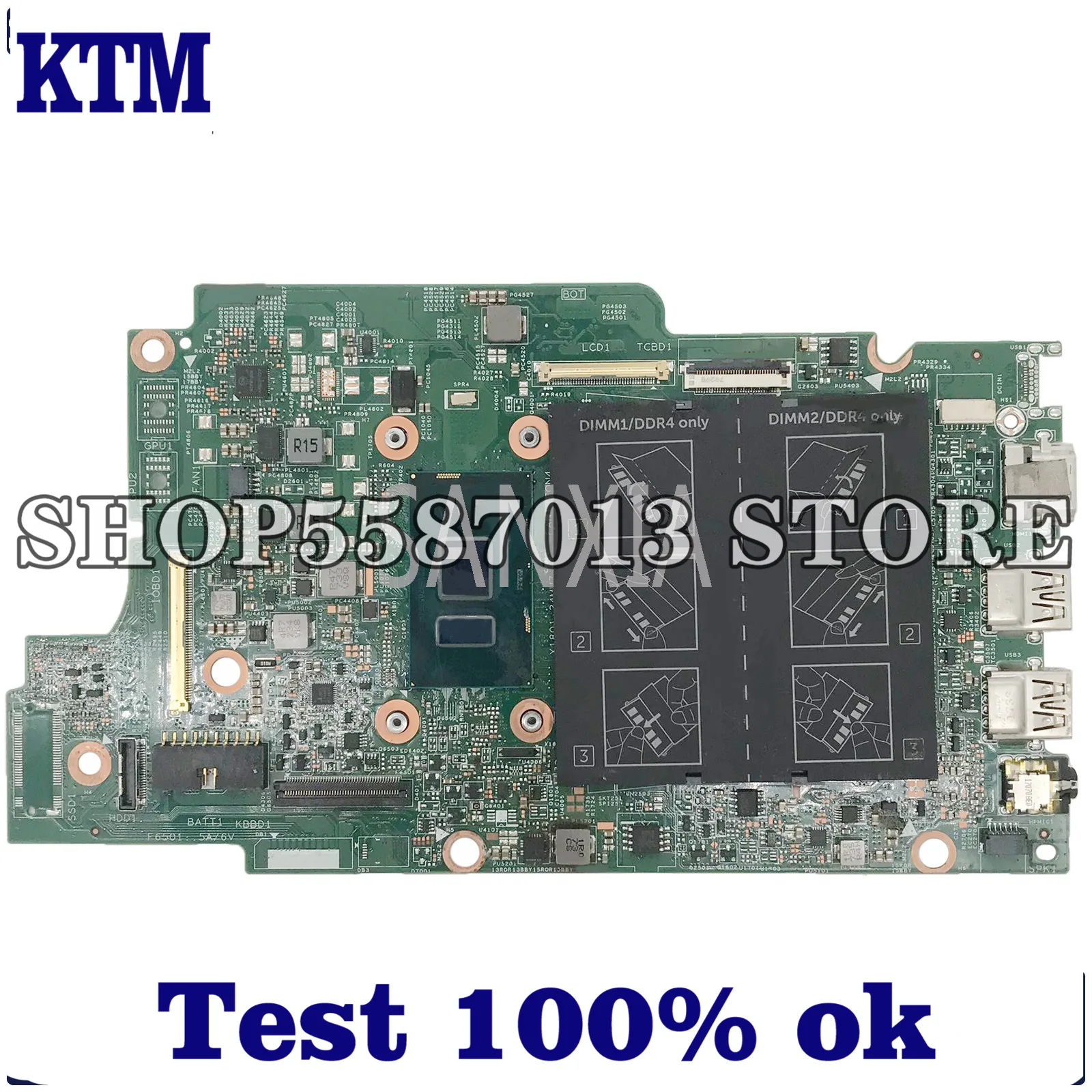 KEFU CN-0W25G6 Laptop motherboard for Dell Inspiron 13-5378 15-5578 original mainboard I5-7200U
KEFU CN-0W25G6 Laptop motherboard for Dell Inspiron 13-5378 15-5578 original mainboard I5-7200U