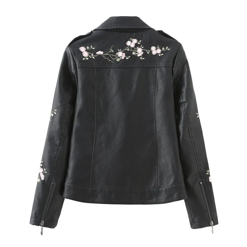 Femme Women's Leather Jackets Motorcycle Street dress Fashion Biker PU Solid Short Fake Pu Coats | Женская одежда