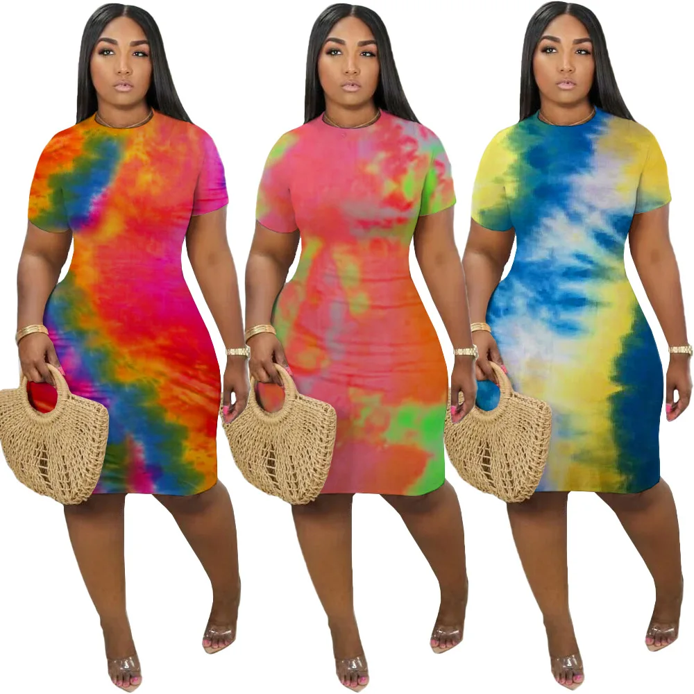 Zoctuo Short Sleeve Bodycon Midi Dress Sexy Women Tie Dye Print O-Neck Club Dress Party Bandage Knee Length Pencil Dresses
Zoctuo Short Sleeve Bodycon Midi Dress Sexy Women Tie Dye Print O-Neck Club Dress Party Bandage Knee Length Pencil Dresses