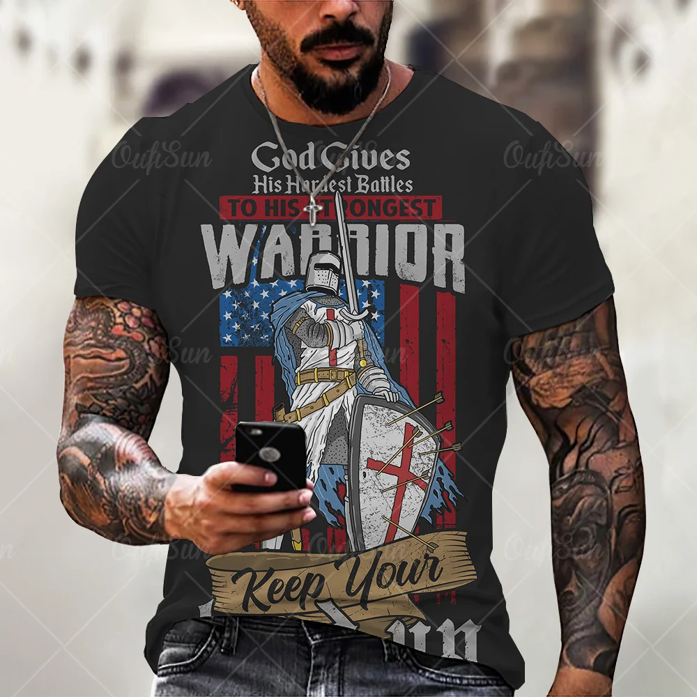 Fashion Knights Templar 3D Print Men's T-Shirt Casual O-Neck Short Sleeve Oversized Male T-Shirt Streetwear Harajuku Tops Tees
Fashion Knights Templar 3D Print Men's T-Shirt Casual O-Neck Short Sleeve Oversized Male T-Shirt Streetwear Harajuku Tops Tees