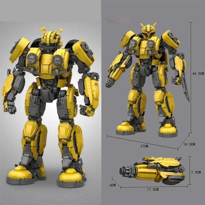 663 Super Transformation Giant Robot Heroes Bumblebee Model Building Block Brick Christmas Birthday Toys Gifts for Kids
663 Super Transformation Giant Robot Heroes Bumblebee Model Building Block Brick Christmas Birthday Toys Gifts for Kids