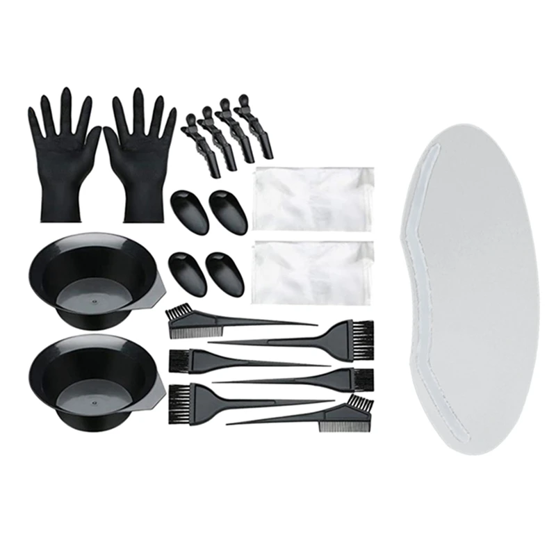 100 шт., прозрачная пластиковая Бриллиантовая маска с 20 шт. цветной чашей для волос, набор инструментов для расчески 
100 шт., прозрачная пластиковая Бриллиантовая маска с 20 шт. цветной чашей для волос, набор инструментов для расчески