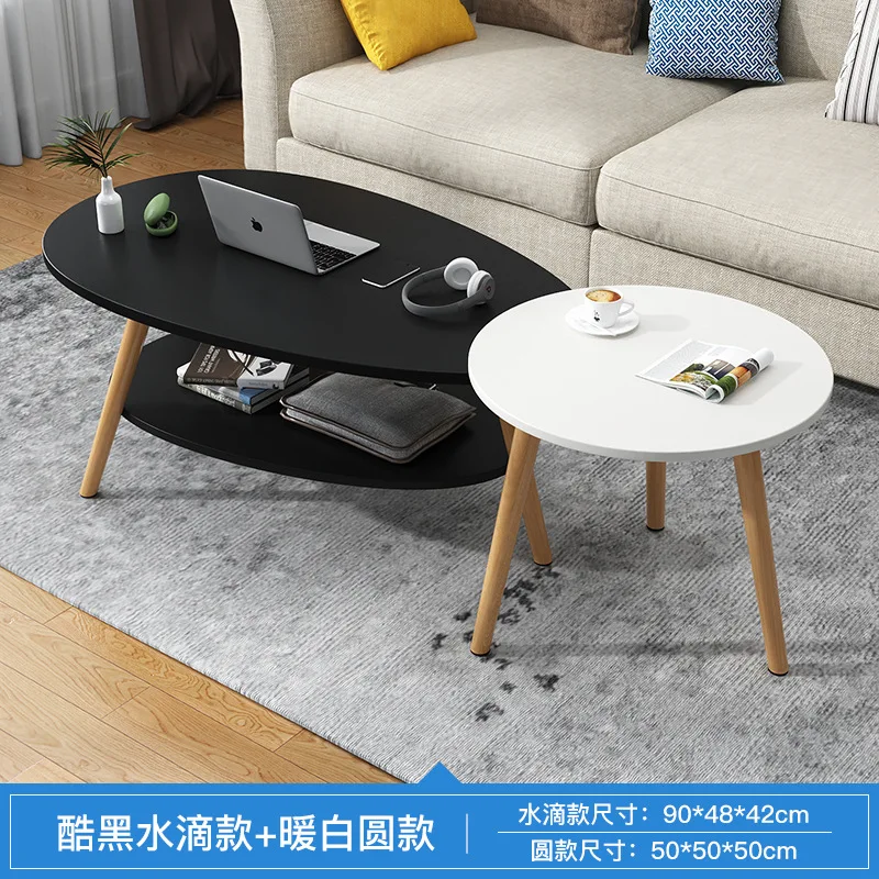 Table Bed Sofa Side Table Tea A Set Of Two Oval 3-wood Leg Coffee Tables Round Wood Coffee Waterproof Durable Scratch Resistant
Table Bed Sofa Side Table Tea A Set Of Two Oval 3-wood Leg Coffee Tables Round Wood Coffee Waterproof Durable Scratch Resistant