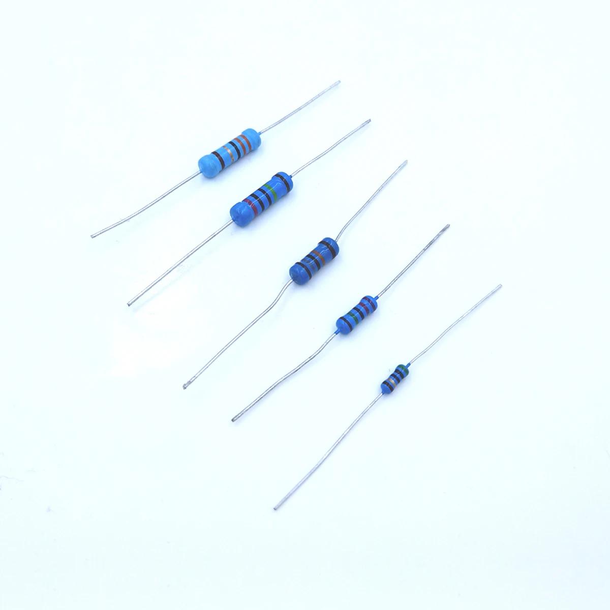 

100Pcs 3.9R 4.3R 4.7R 5.1R 3.9Ohm 4.3Ohm 4.7Ohm 3.9 4.3 4.7 5.1 R Ohm 1/2W 0.5W 1% Metal Film Resistor Colored ring Resistance