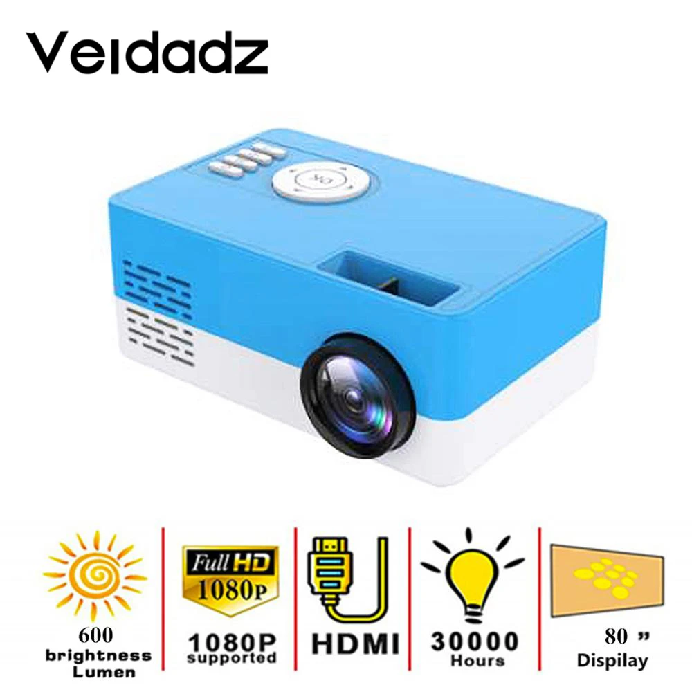 VEIDADZ New J16 LED Mini Projector Home 1080P Full HD HDMI-Compatible USB Audio Portable Media Video Player
VEIDADZ New J16 LED Mini Projector Home 1080P Full HD HDMI-Compatible USB Audio Portable Media Video Player