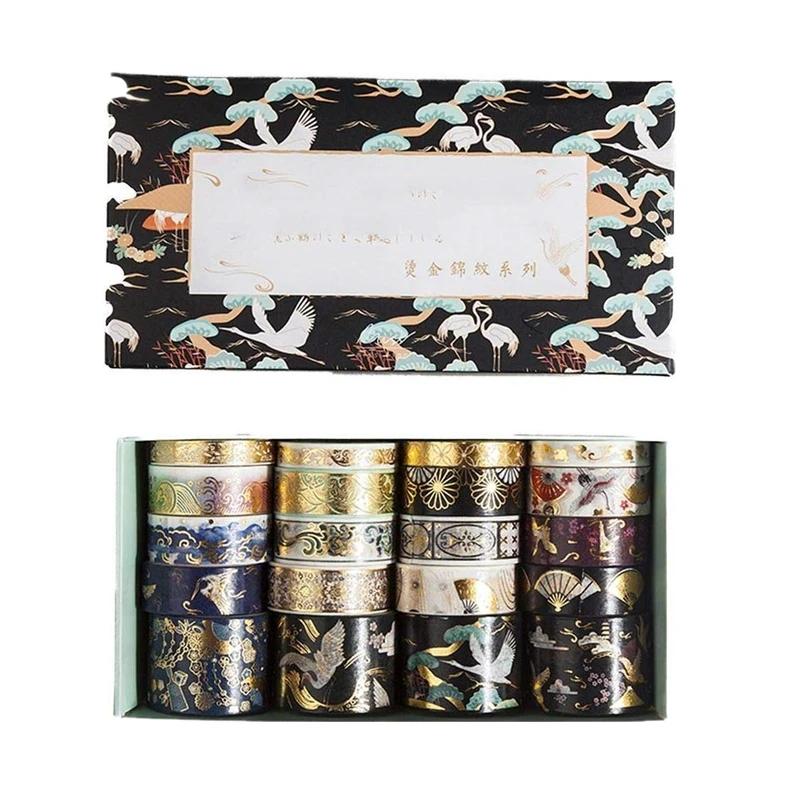 20pcs/pack Retro Gold Masking Tape Set Diy Decor Scrapbooking Sticker Masking Paper Decoration Tape Adhesive
20pcs/pack Retro Gold Masking Tape Set Diy Decor Scrapbooking Sticker Masking Paper Decoration Tape Adhesive
