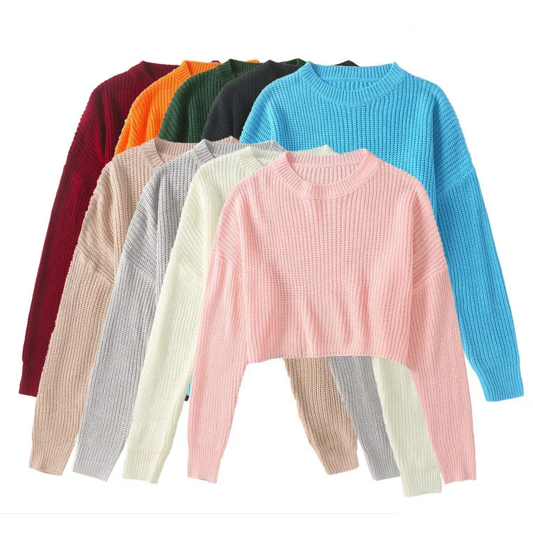 Femele Womens Fall Fashion Sexy High Waist Short Crop Sweaters Pullovers vintage Classic loose knitting thick line short sweater
Femele Womens Fall Fashion Sexy High Waist Short Crop Sweaters Pullovers vintage Classic loose knitting thick line short sweater