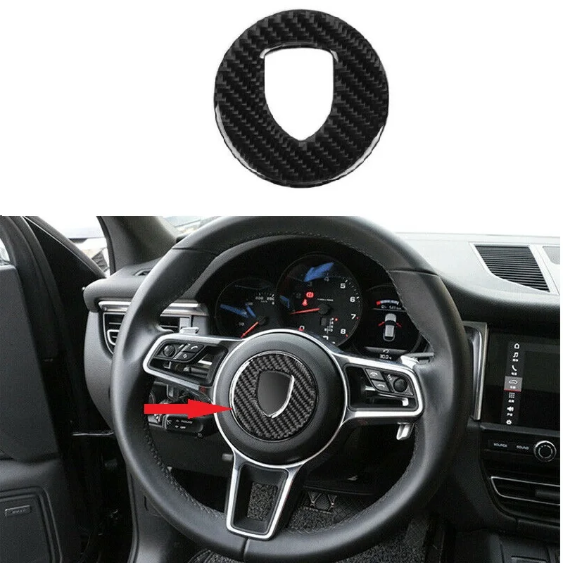 Car Steering Wheel Modeling Decoration Real Carbon Fiber Panel Cover Accessories Fit For Porsche 911 718 Cayenne Macan Panamera
Car Steering Wheel Modeling Decoration Real Carbon Fiber Panel Cover Accessories Fit For Porsche 911 718 Cayenne Macan Panamera