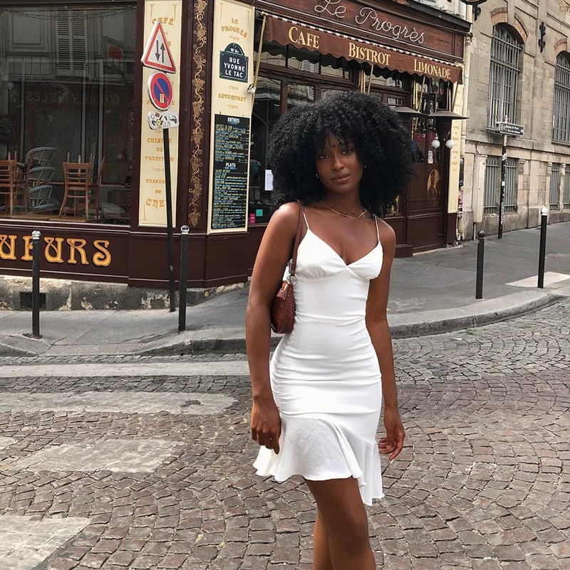 M21ds170 2021 summer new solid color strap splicing open back Ruffle short women's dress Free shipping Fashion
M21ds170 2021 summer new solid color strap splicing open back Ruffle short women's dress Free shipping Fashion