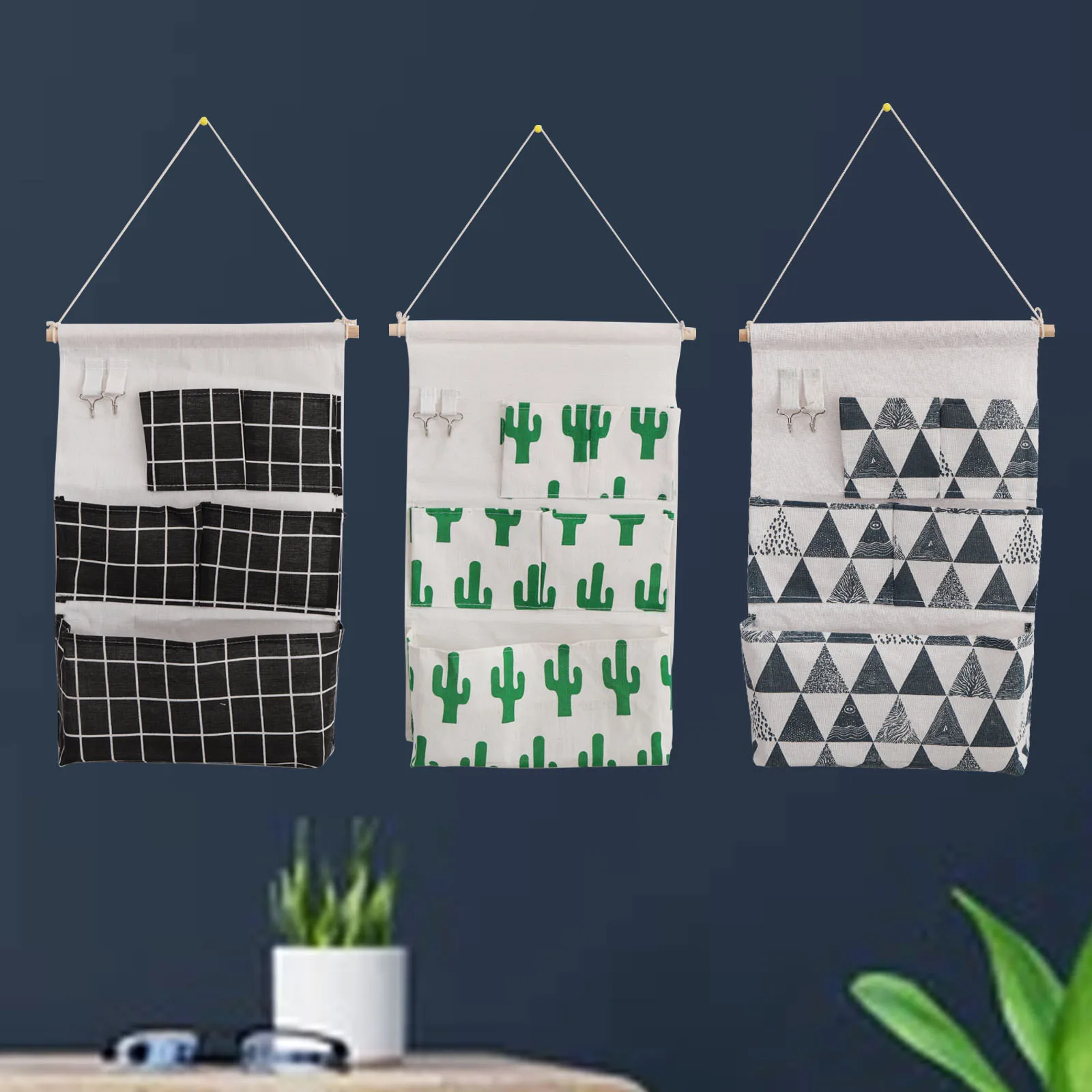 5 Pockets Wall Door Hanging Pouches Cotton Linen Fabric Closet Storage Bag Sundries Pouches Home Decoration Accessories
5 Pockets Wall Door Hanging Pouches Cotton Linen Fabric Closet Storage Bag Sundries Pouches Home Decoration Accessories