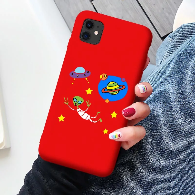 Funny Art Cute Cartoon alien space Soft Silicone Phone Case Cover Shell For iPhone 7 6s 8 Plus X XR XS 11 pro max SE2020 cases
Funny Art Cute Cartoon alien space Soft Silicone Phone Case Cover Shell For iPhone 7 6s 8 Plus X XR XS 11 pro max SE2020 cases
