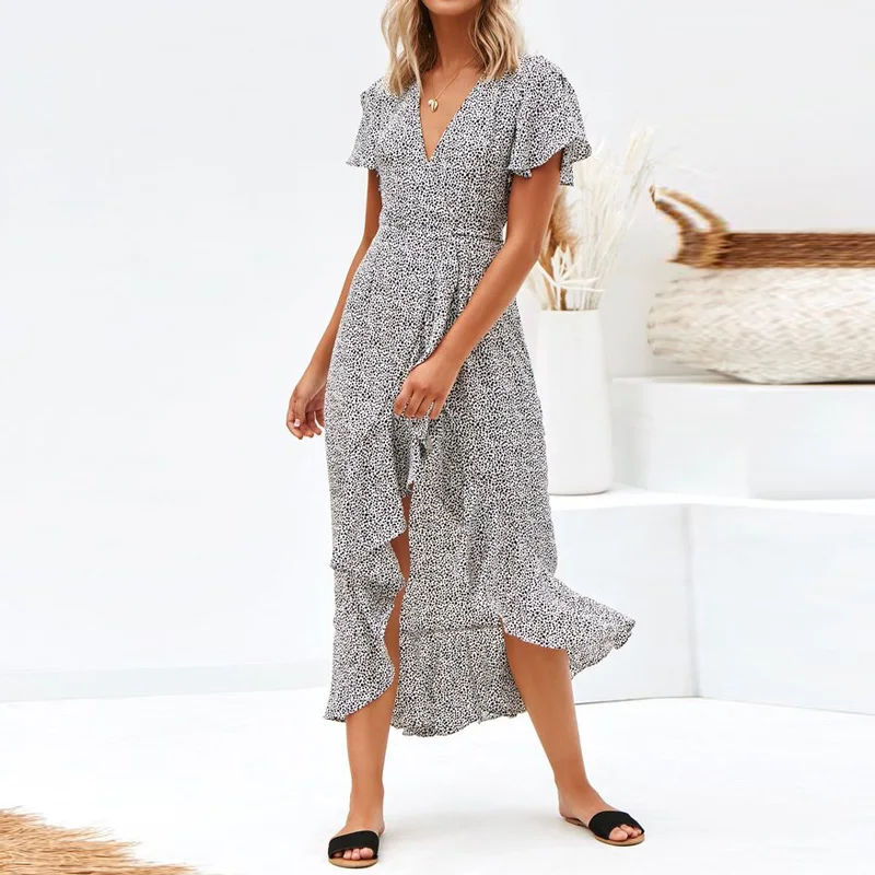 Long Dress Women Summer 2021 Sexy V Neck Split Boho Beach Dress Short Sleeve Ruffles Dresses Ladies Party Clothes Plus Size
Long Dress Women Summer 2021 Sexy V Neck Split Boho Beach Dress Short Sleeve Ruffles Dresses Ladies Party Clothes Plus Size