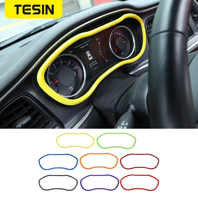 TESIN ABS Car Center Console Dashboard Decoration Cover Stickers Panel Trim for Dodge Challenger 2015-2021 Car Interior Moulding
TESIN ABS Car Center Console Dashboard Decoration Cover Stickers Panel Trim for Dodge Challenger 2015-2021 Car Interior Moulding