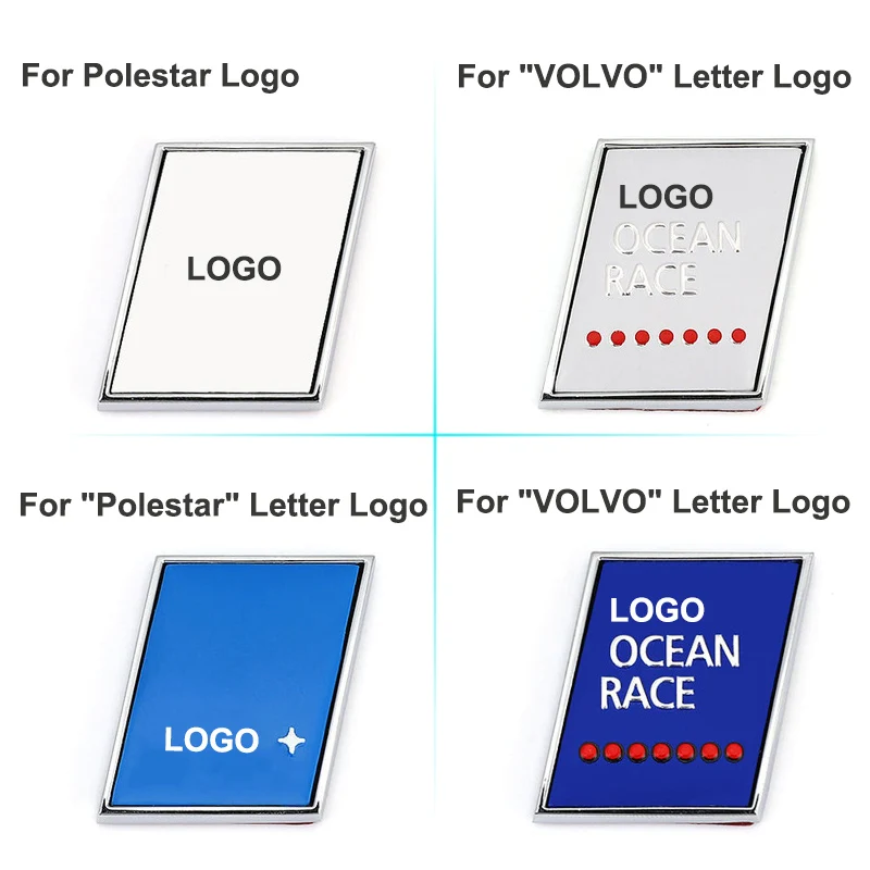 Металлический 3D логотип значок задний багажник наклейка для VOLVO Polestar S40 S60 S70 S80 S90