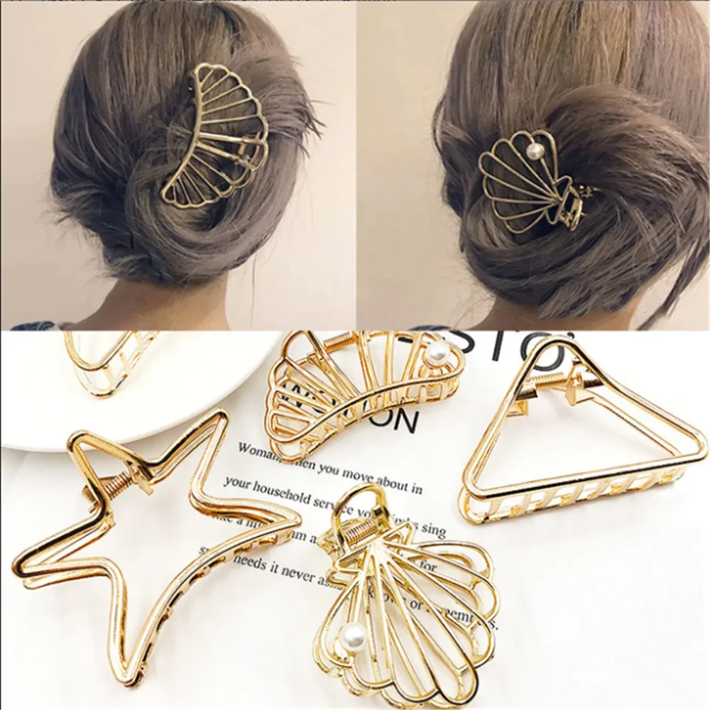 Fashion Hair Claws for Women Hair Barrette Hairpin Crab Metal Hair Claw Clips for Women Hair Accessories Headwear Ornament
Fashion Hair Claws for Women Hair Barrette Hairpin Crab Metal Hair Claw Clips for Women Hair Accessories Headwear Ornament