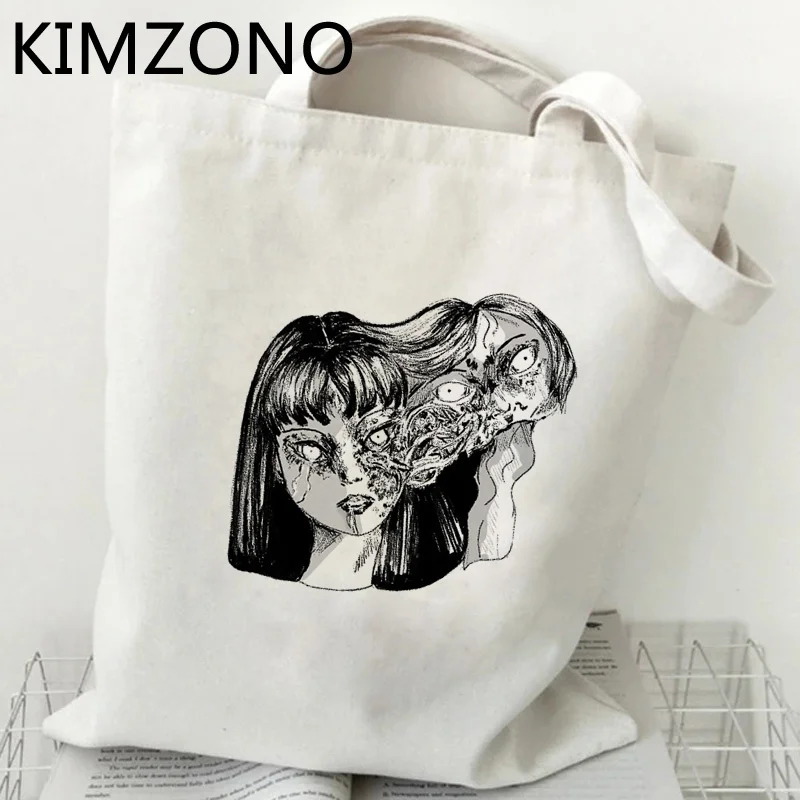 Сумка для покупок Junji Ito, сумка из переработанного материала, Экологически чистая тканевая сумка для продуктов, reciclaje
Сумка для покупок Junji Ito, сумка из переработанного материала, Экологически чистая тканевая сумка для продуктов, reciclaje