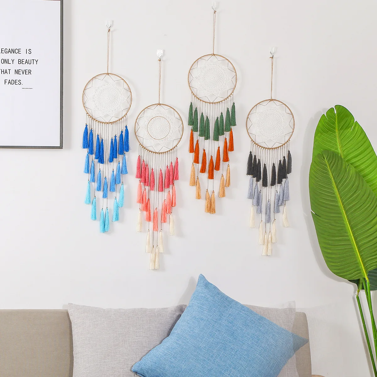 Cross-border Exclusively for Bohemian Tassel Dream Catcher Big Circle Lace Home Decoration Pendant Gift for Friends
Cross-border Exclusively for Bohemian Tassel Dream Catcher Big Circle Lace Home Decoration Pendant Gift for Friends